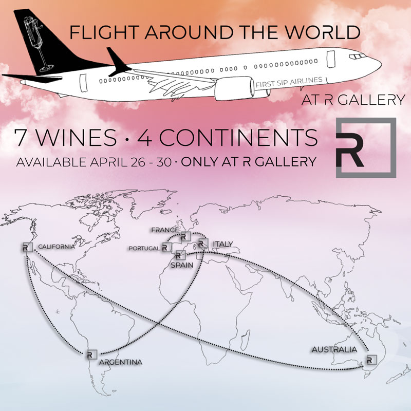 R Gallery wine flight 2023